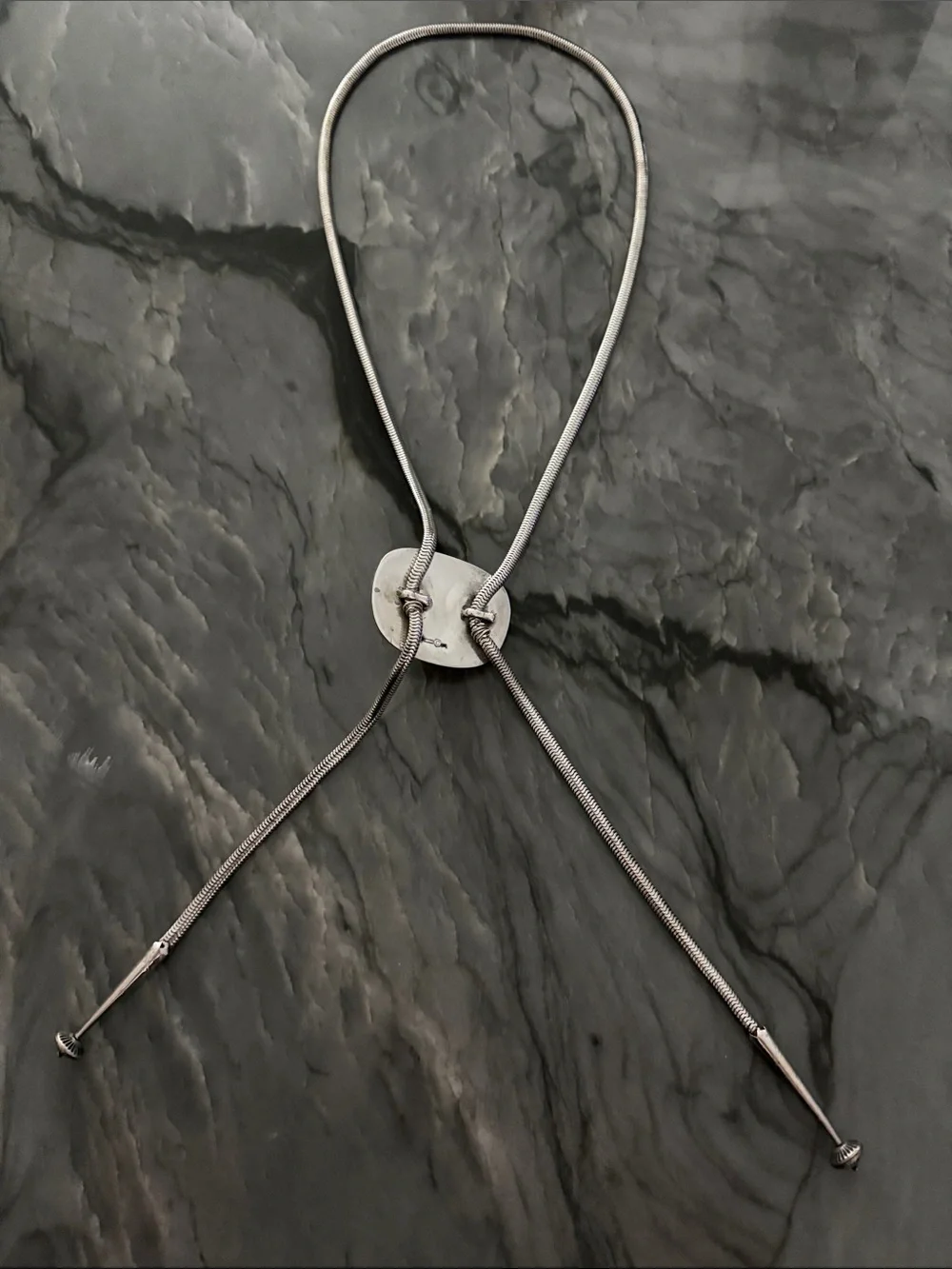 Henry Winograd HW999 Fine Silver Bacchus Bolo Tie